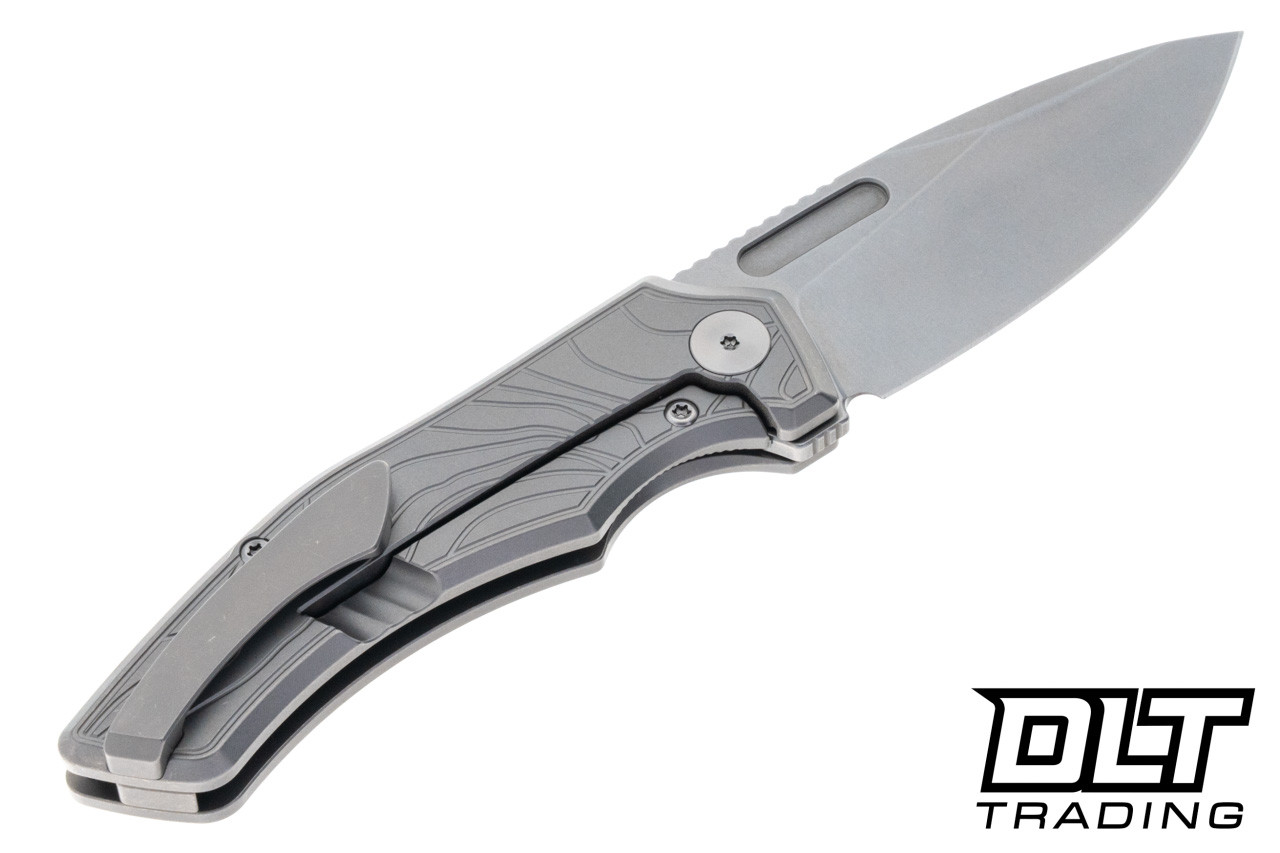 TUFF クナイペン　タクレットL Griffin Scout F3 - Stonewashed Topo Titanium - Stonewash MagnaCut