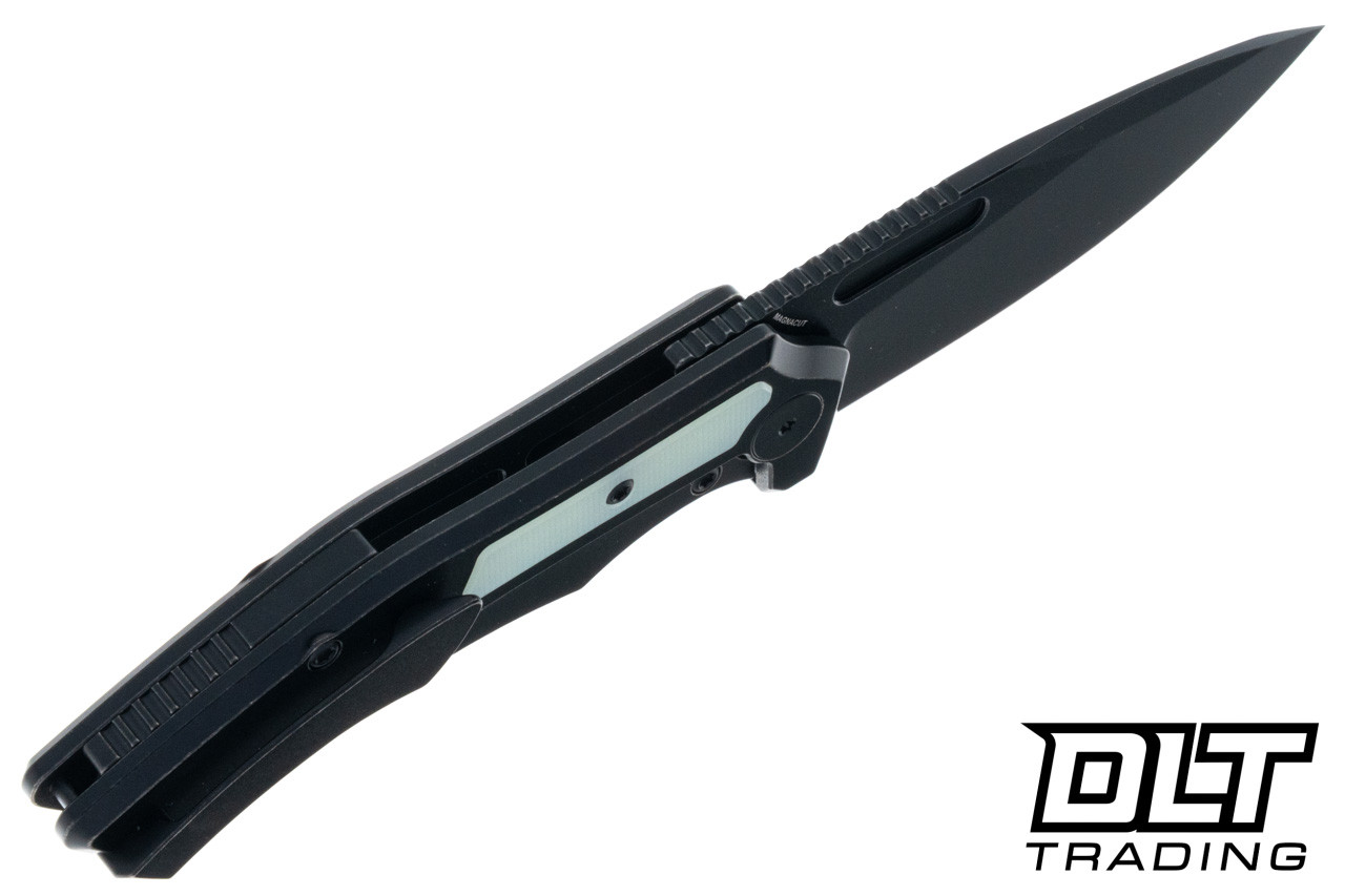 Griffin Scout F3 - Black Wash Titanium - Jade G-10 Inlay - Black