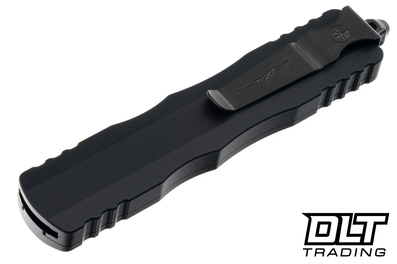 Microtech 227-1DLCTSH Dirac Delta D/E - Black Handle - Black Blade
