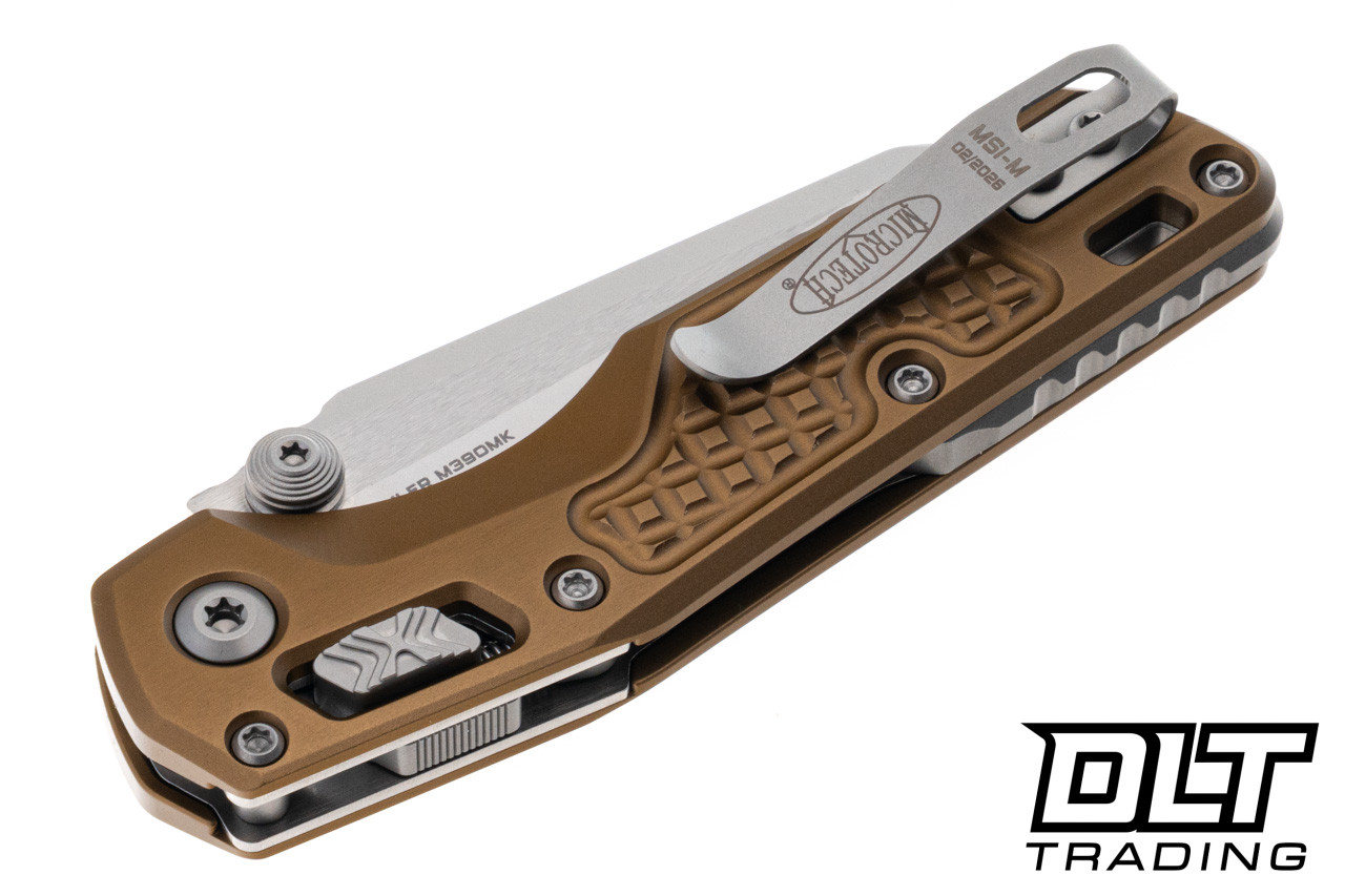 Microtech 210M-10FRTA MSI Mini Ram-Lok - Tan Frag Handle