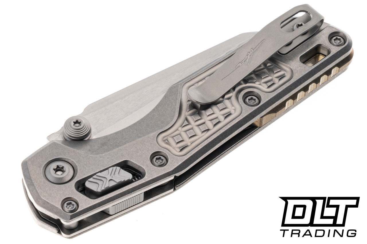Microtech 210M-11FRMS2 MSI Mini Ram-Lok - Stonewash Frag Titanium