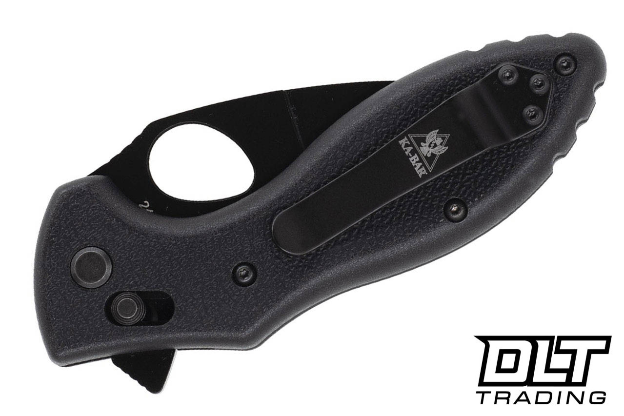 Ka-Bar TDI Flipper Folder - Black GFN Handle - Black AUS-8A Blade