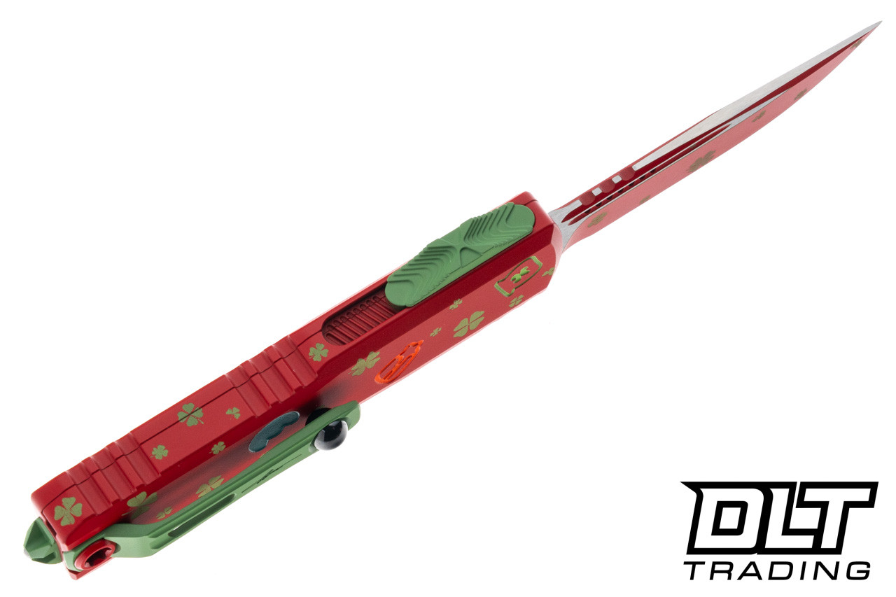 Microtech 12314-1SPDS UTX-85 Gen IV S/E - St. Patrick's Day Handle