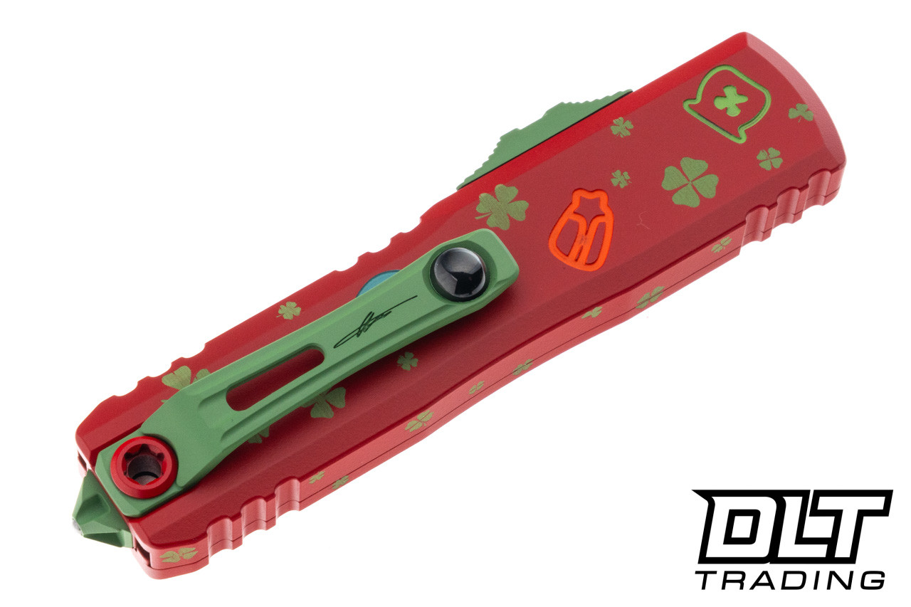 Microtech 12314-1SPDS UTX-85 Gen IV S/E - St. Patrick's Day Handle
