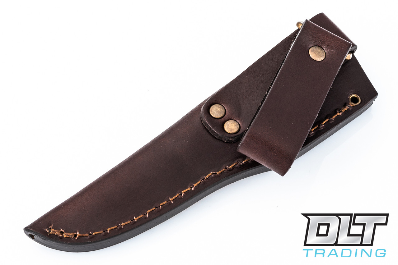 Enzo Trapper 95 D2 Steel - Green Canvas Micarta - DLT Trading