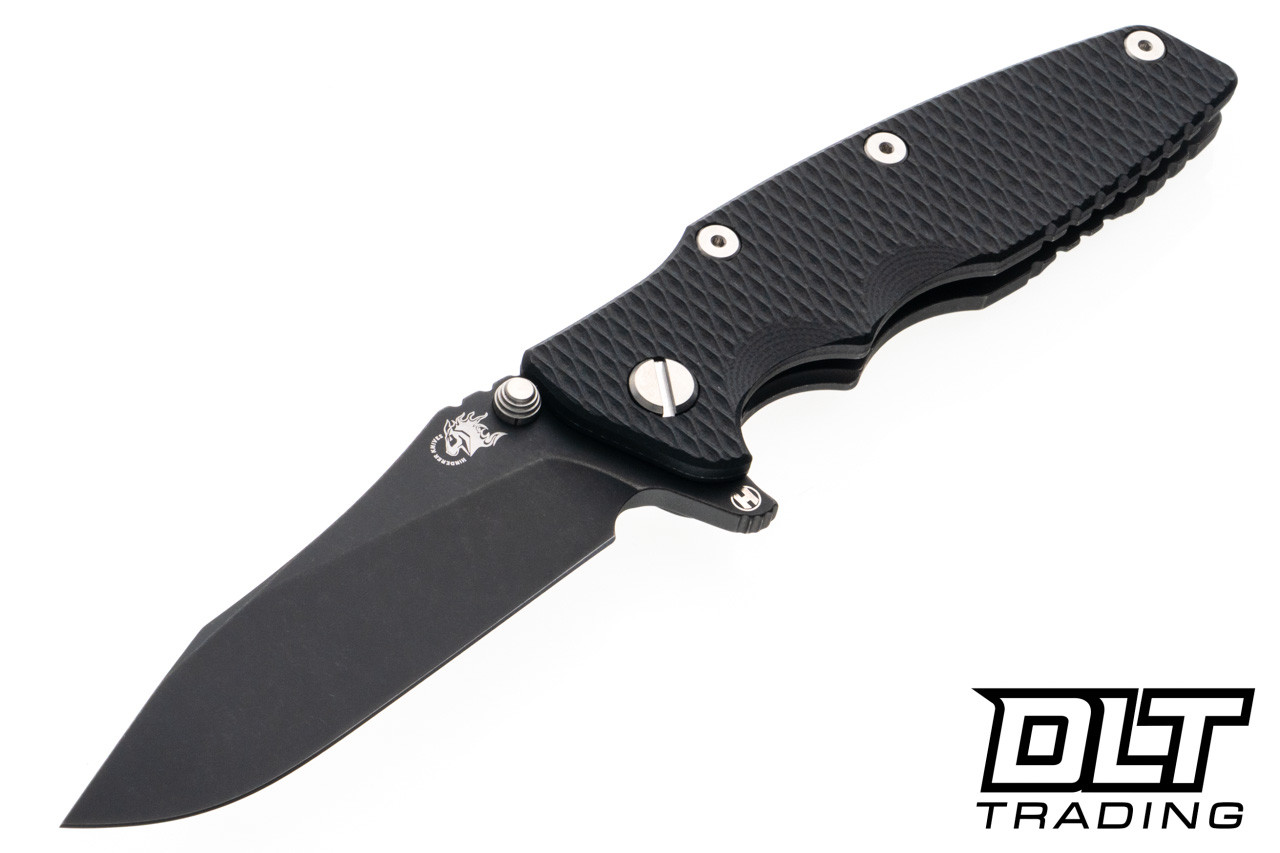 Hinderer Eklipse Hollow Ground Slicer S45VN - Battle Black DLC