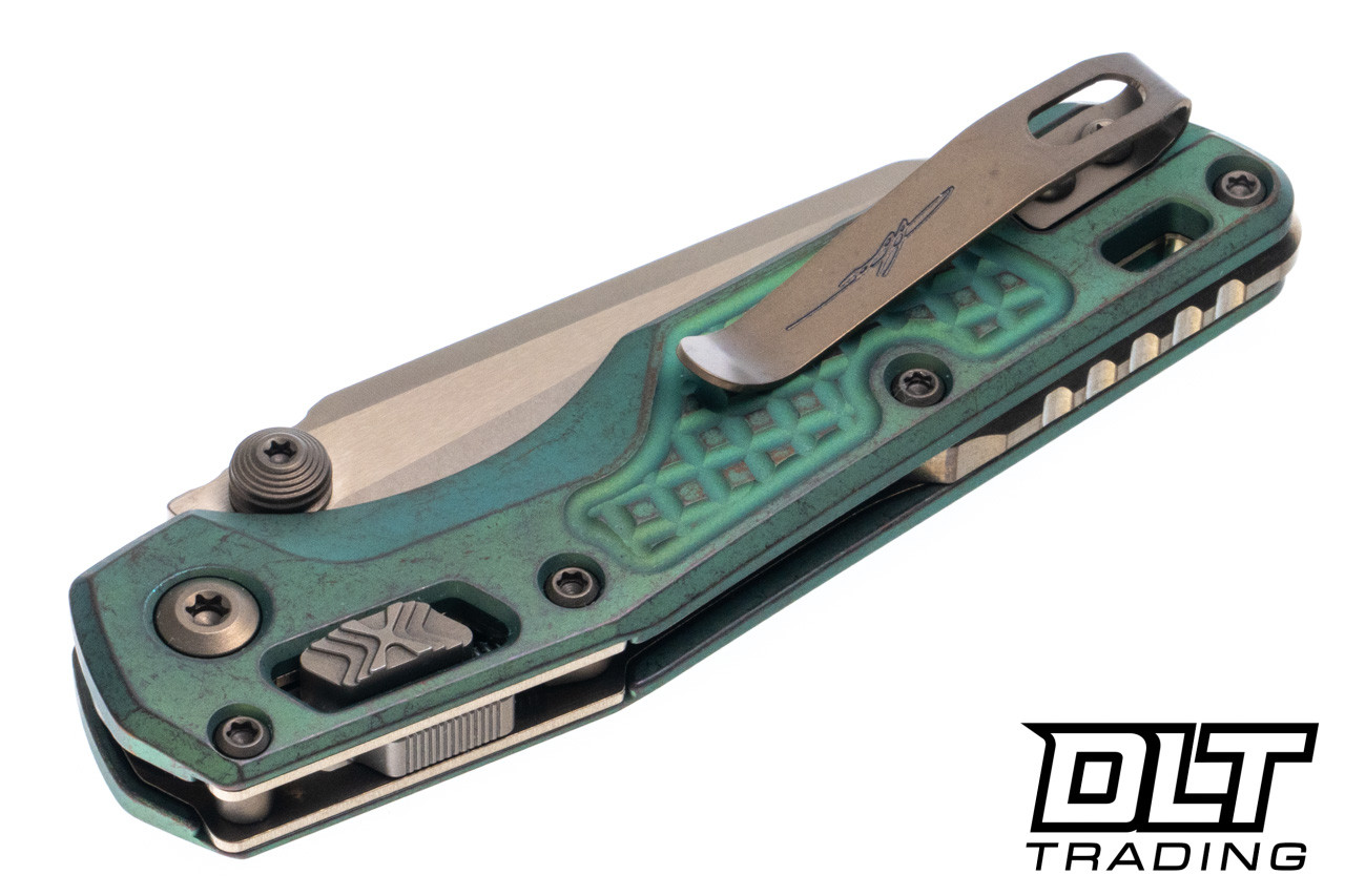 Microtech 210M-15FRMS2 MSI Mini Ram-Lok - Antique Green Frag