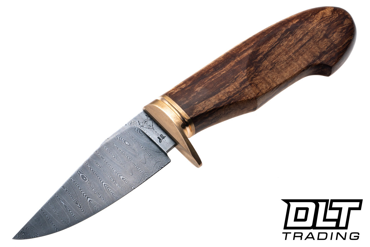 Fire Beard Forge Custom Drop Point Damascus Hunter - Silicone