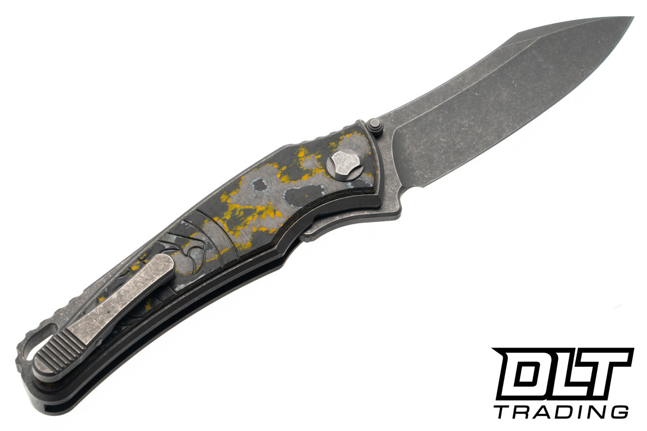 Hawk Knives Talon M390 - Titanium Handle - Giants CamoCarbon