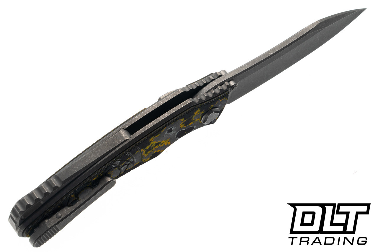 Hawk Knives Talon M390 - Titanium Handle - Giants CamoCarbon