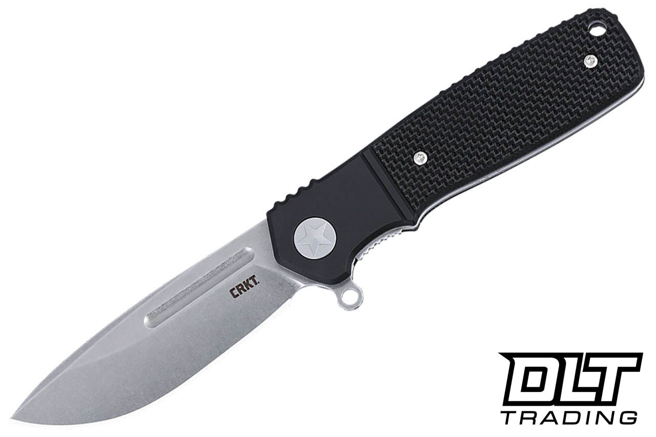 CRKT Homefront Compact Liner Lock - Black G-10 - Black Aluminum