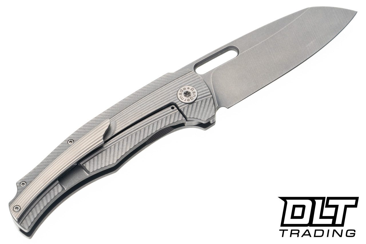 Rangermade Knife & Tool OBJ-1 - Titanium Handle - Sheepsfoot Rangermade Knife & Tool OBJ-1 - Titanium Handle - Sheepsfoot