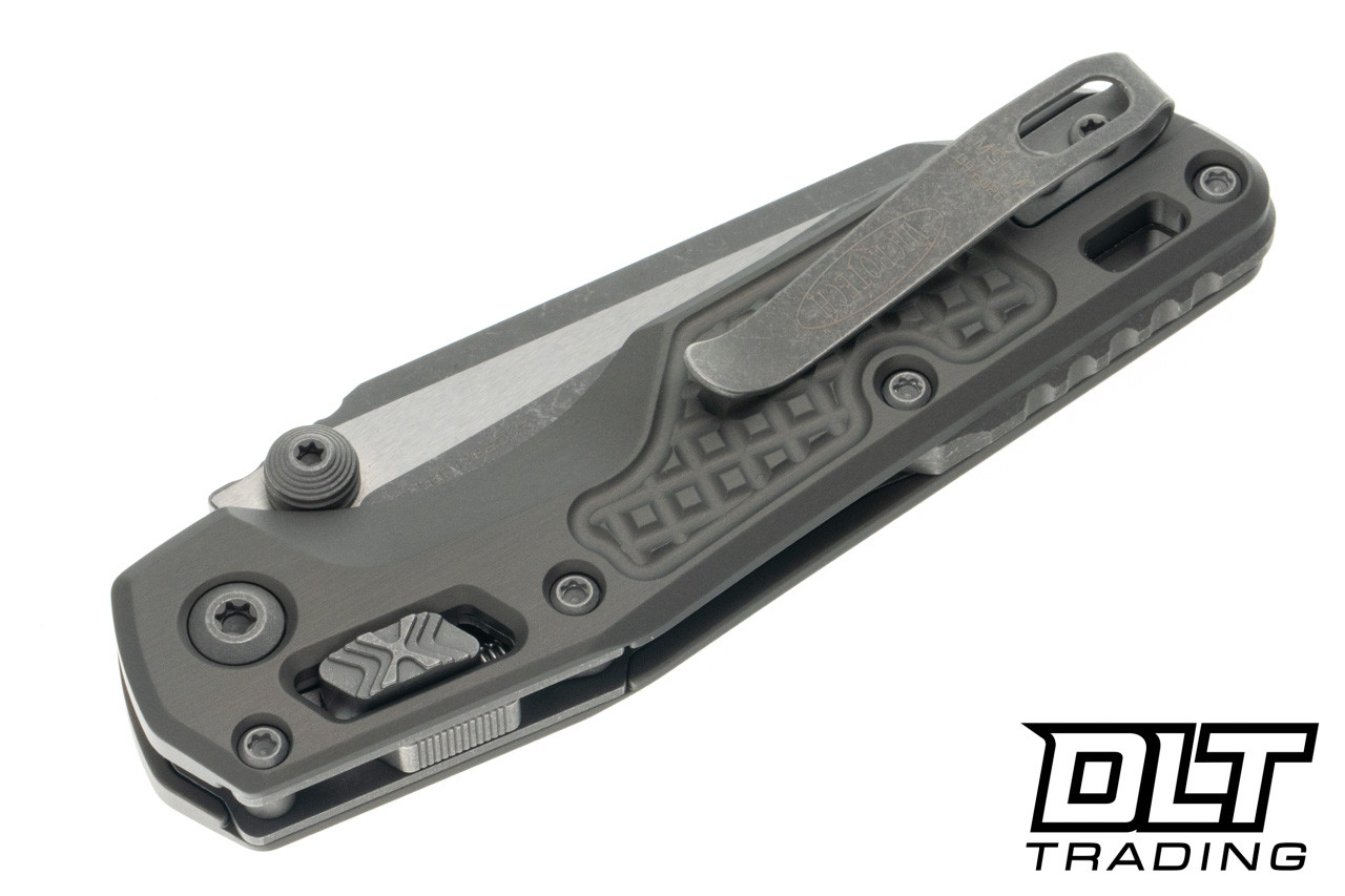 Microtech MSI Mini - Natural Clear Frag Handle - Apocalyptic Blade 