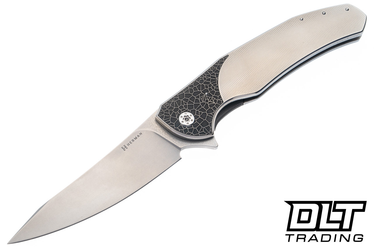 Herman Ishtar - Titanium - Rocks Pattern Inlay - Stonewash M390
