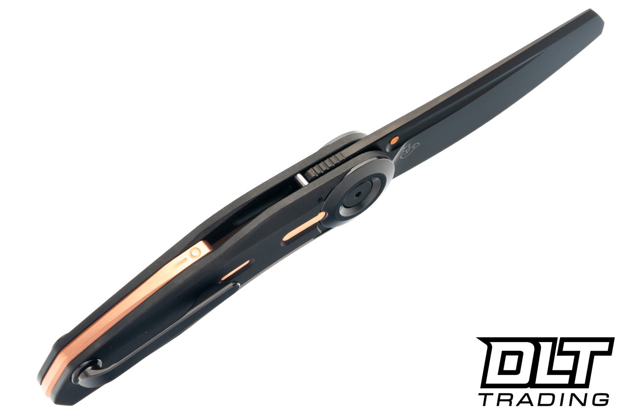Reate Vulpex VK-CLU Elmax Frosted Satin Black DLC Blade - Black