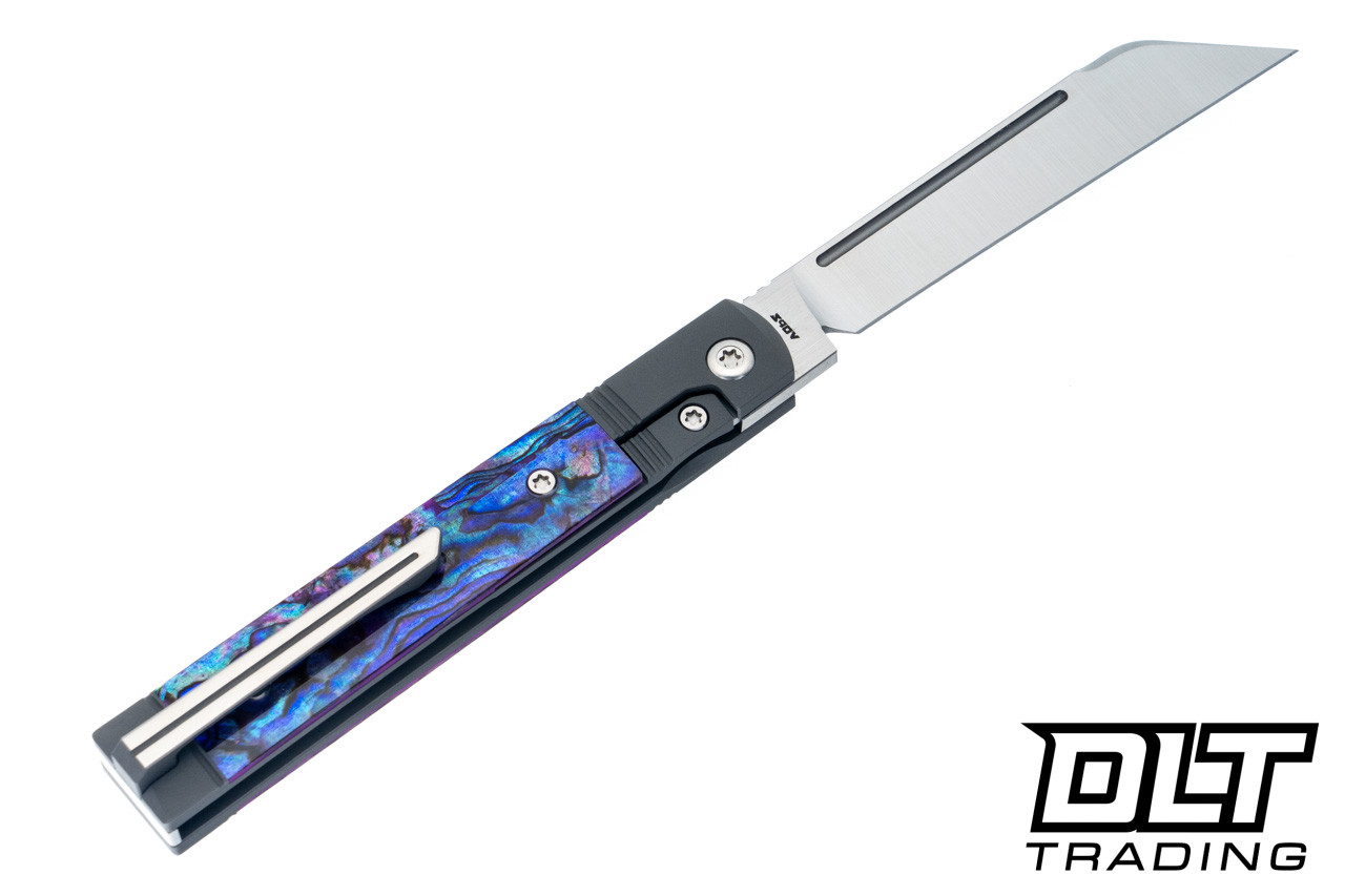 Jack Wolf Feelbetter Jack - Purple Abalone - Belt Satin S90V Blade