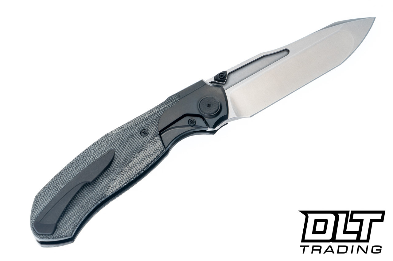 Null Knives Vandal - Black DLC Ti - Black Micarta Inlay