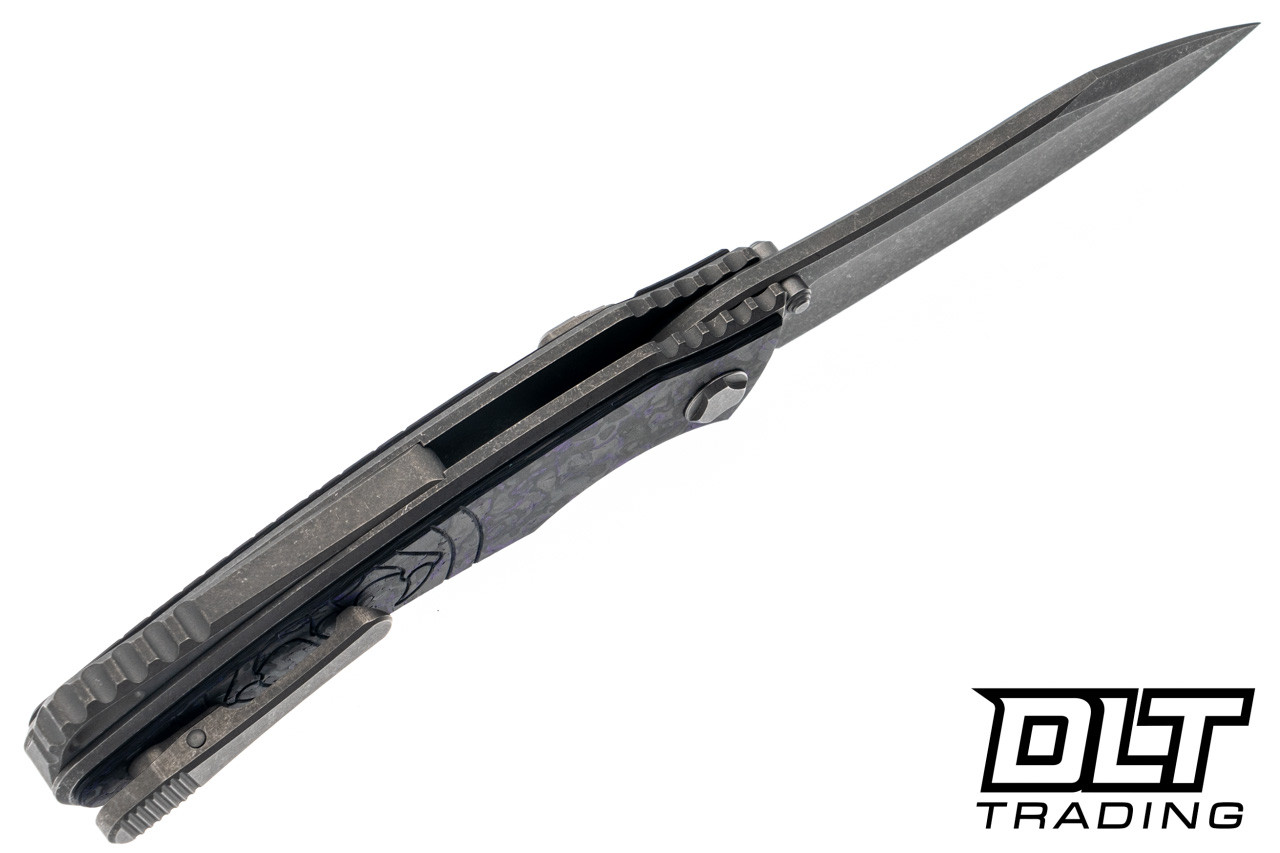 Hawk Knives Talon M390 - Titanium Handle - Purple TechnoCarbo