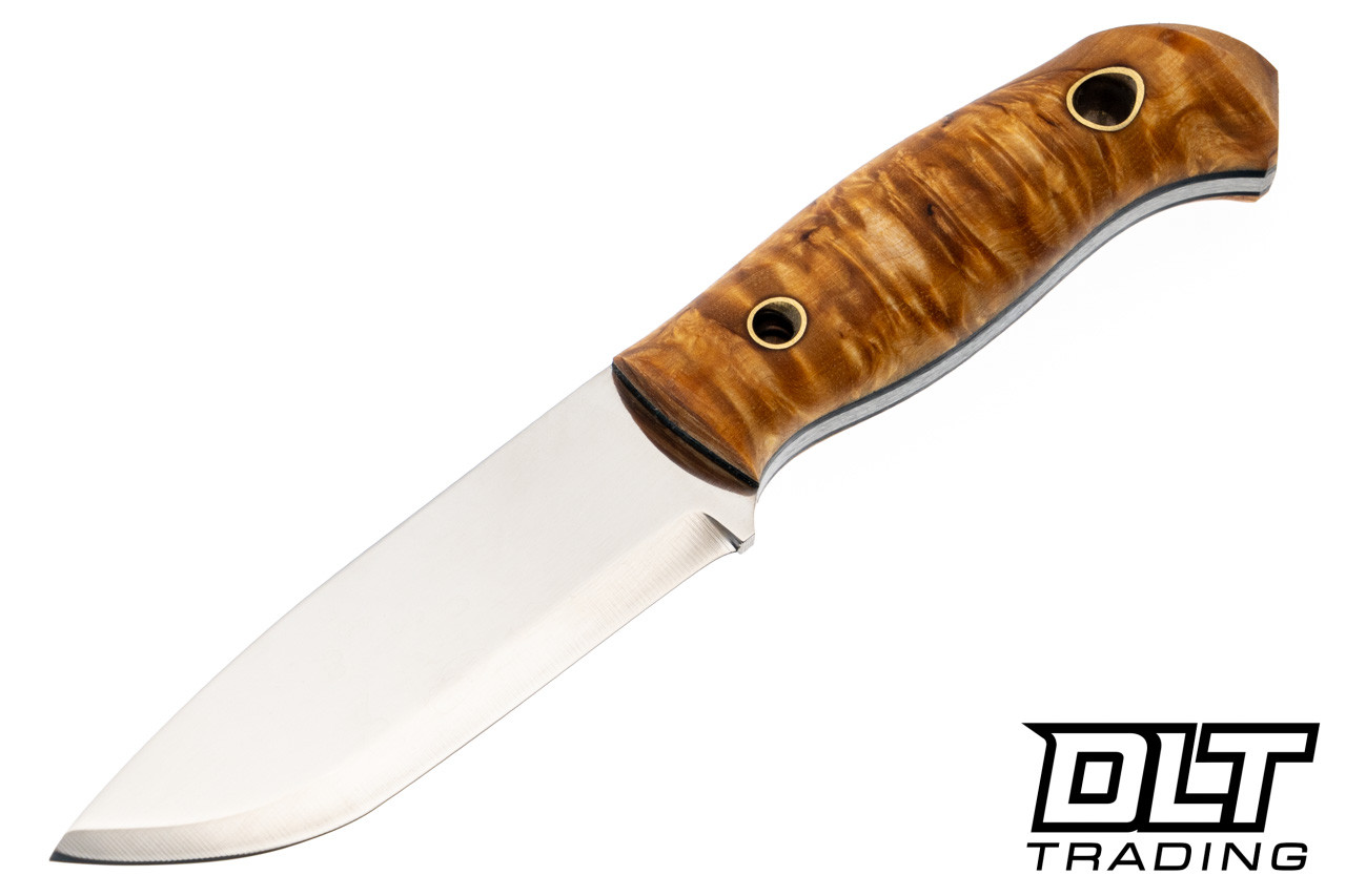 Helle Polaris Knife - Curly Birch - DLT Trading