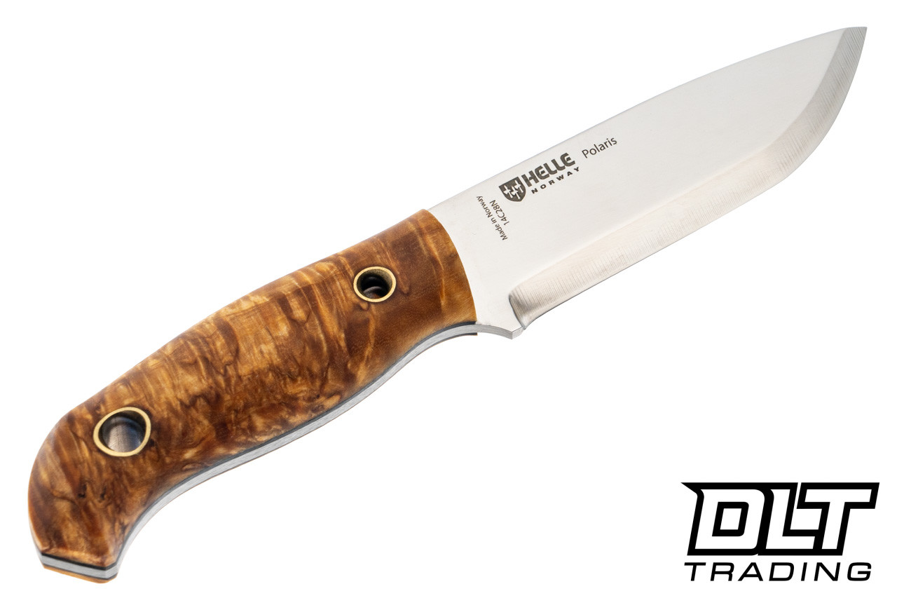 Helle Polaris Knife - Curly Birch - DLT Trading