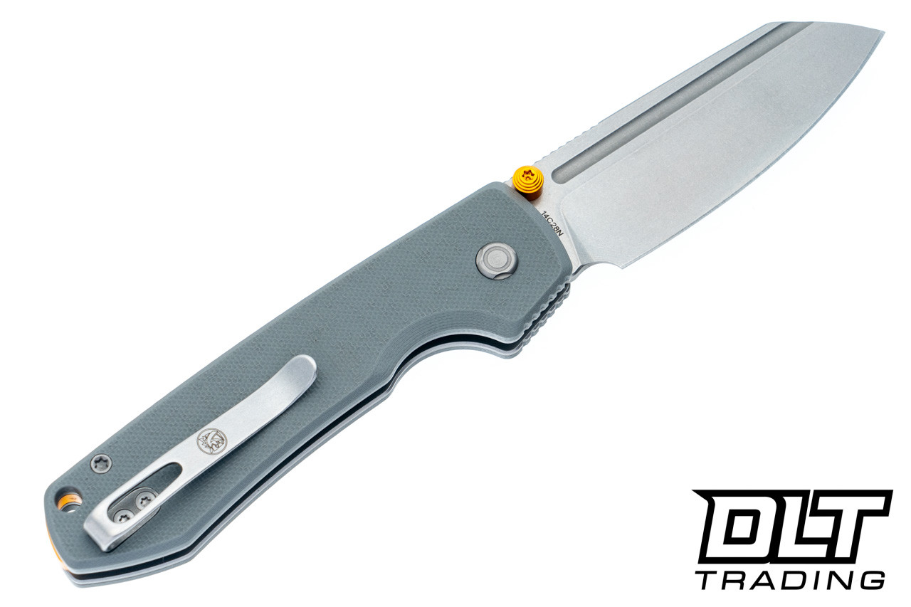 Vosteed Raccoon 2.0 - Gray G-10 - Stonewashed 14C28N Modified