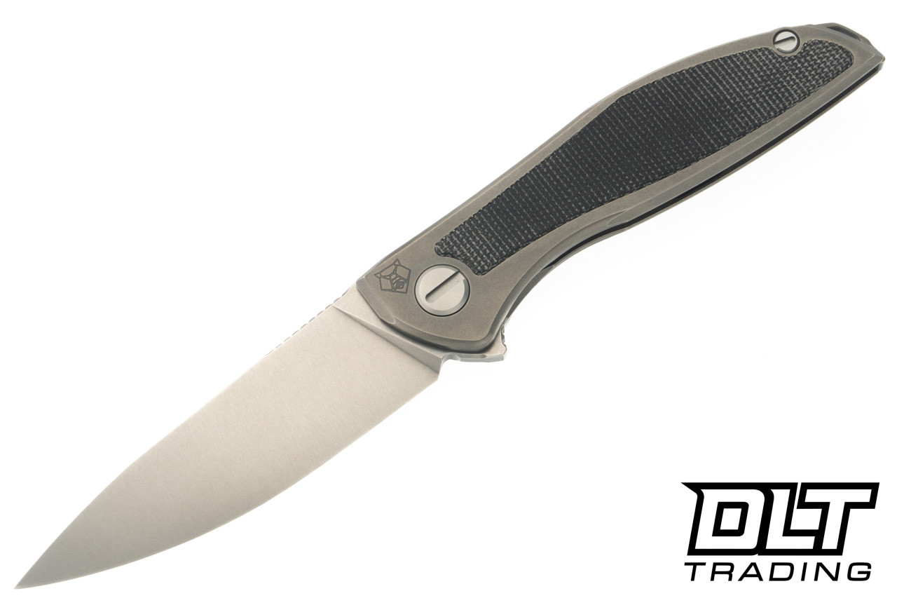 Shirogorov NeOn NL MRBS - Black Canvas Micarta - Elmax Blade - DLT