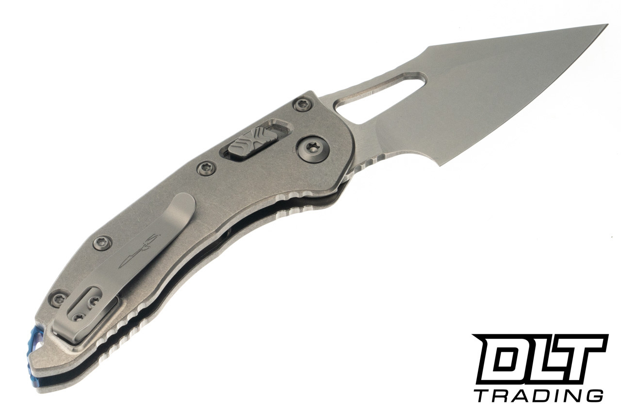 Little Kāna & Hemo FILE ME-002 Microtech Mini Stitch Ram-Lok - Stonewash Titanium - Stonewashed