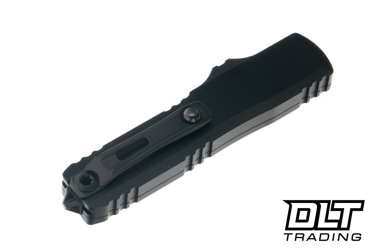 Microtech UTX-70 Gen IV D/E - Black Tactical Handle - Stonewashed