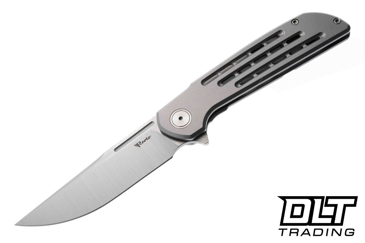 RIMITE リマイト Reate Remedy - Satin Elmax Blade - Bead Blasted Titanium - DLT Trading