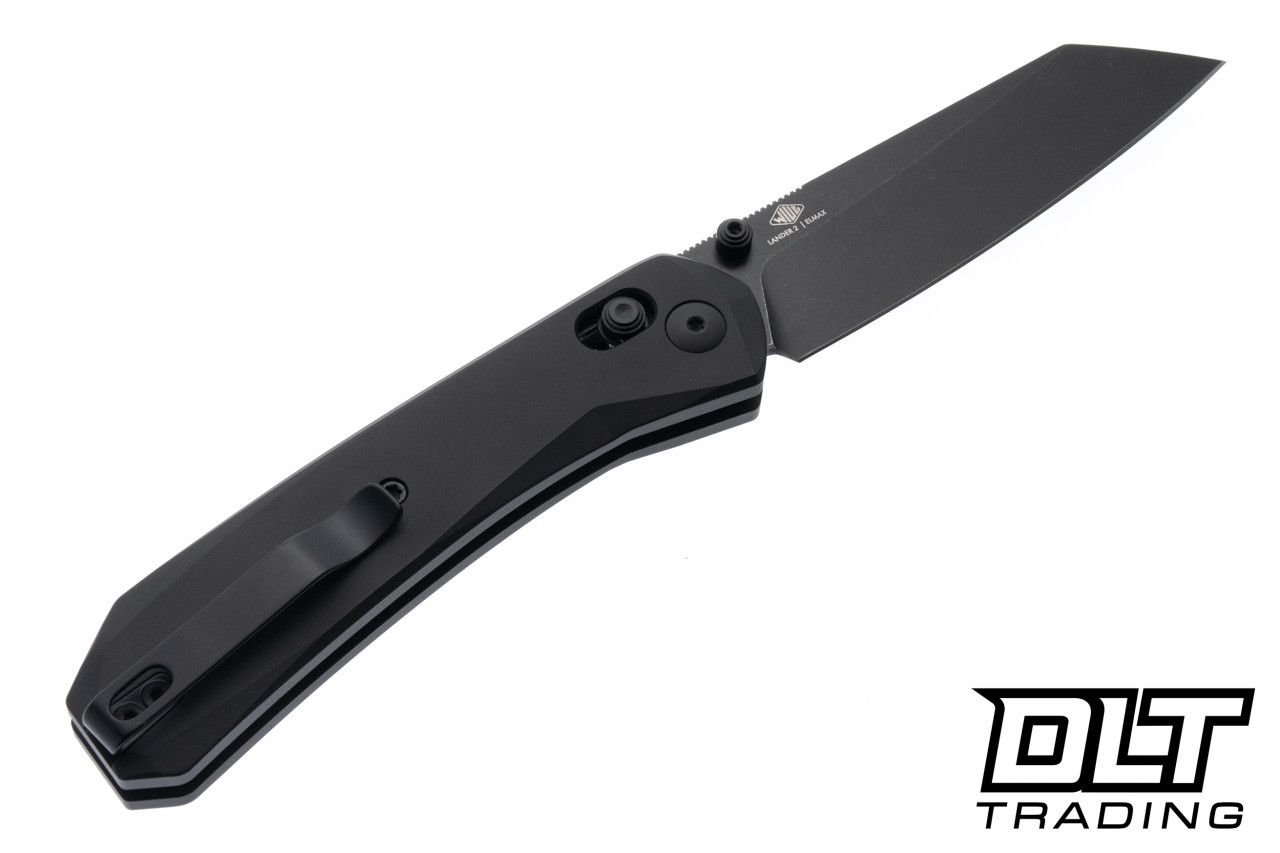 ナックル　フォーマート2 2/2 KNAFS Lander 2 - Black Aluminum - Reverse Tanto Elmax Blade - DLT