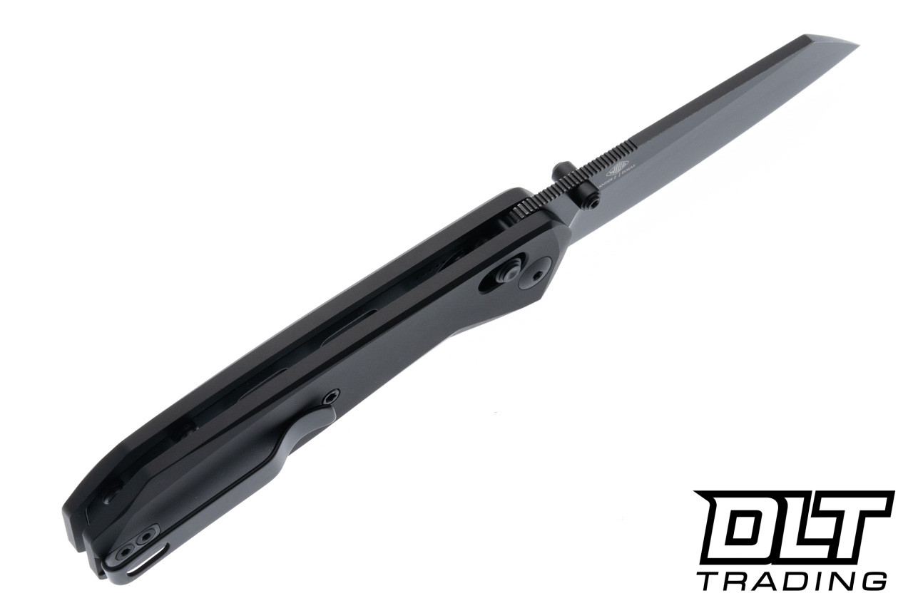 KNAFS Lander 2 - Black Aluminum - Reverse Tanto Elmax Blade - DLT