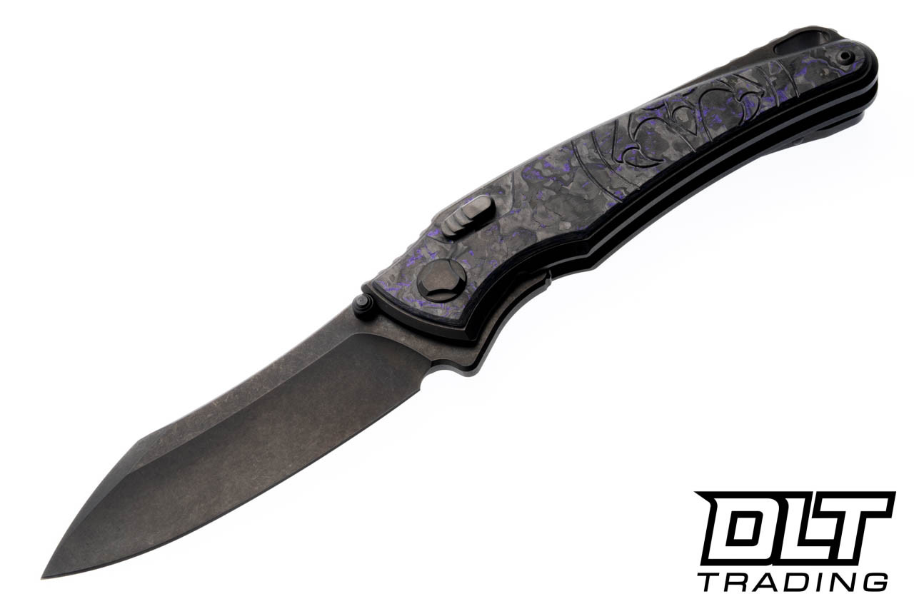 Hawk Talon M390 DLC - DLC Titanium Handle - TechnoCarbo Purple