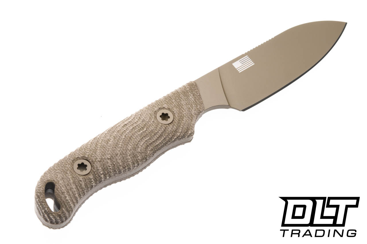 Hellbender Ranch Hand - OD Green Micarta - Coyote Cerakote