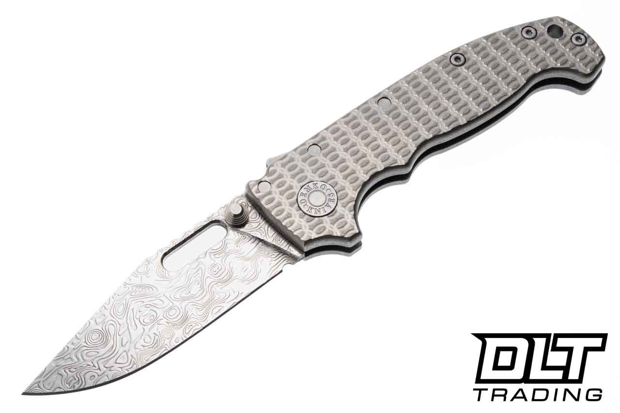 Demko AD20I Slim Damasteel - Yggdrasil Slotted Clip Point