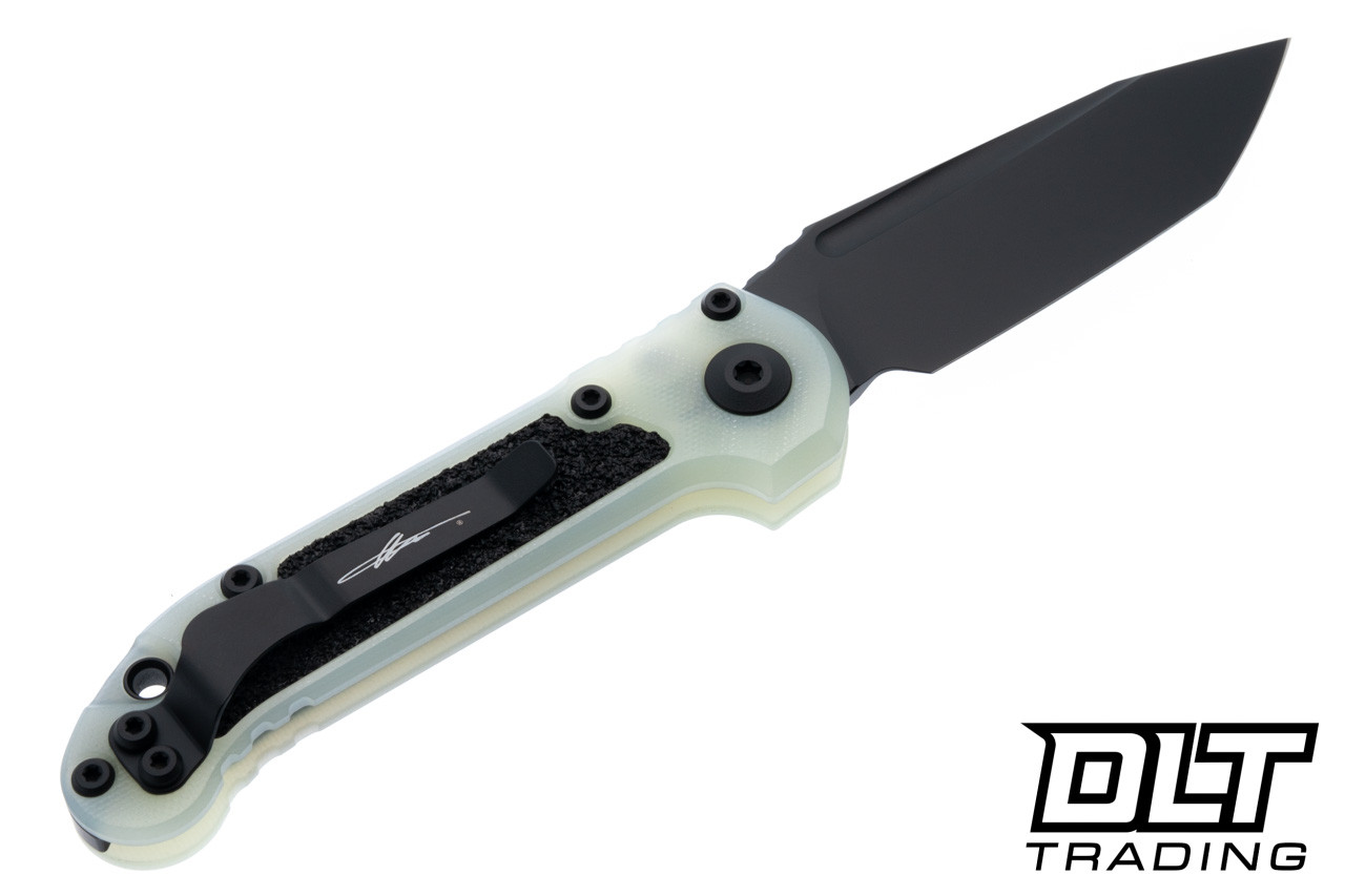Microtech LUDT Gen III T/E - Jade G-10 - Black Blade - Signature
