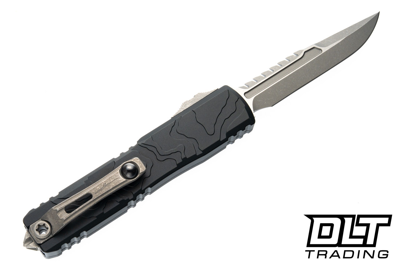 Microtech Ultratech Gen IV Interceptor Topographic - Black Handle