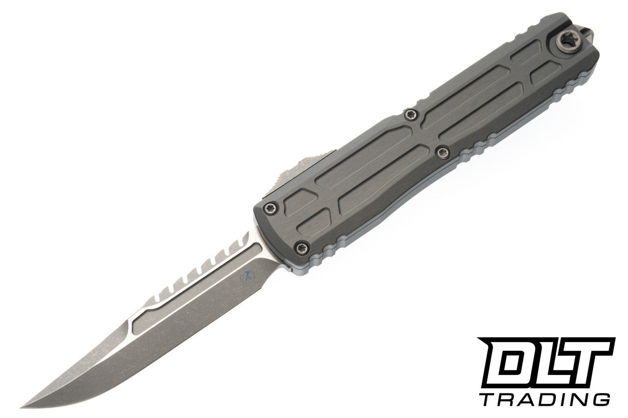 Microtech Ultratech EX ZBP Interceptor - Natural Clear Handle