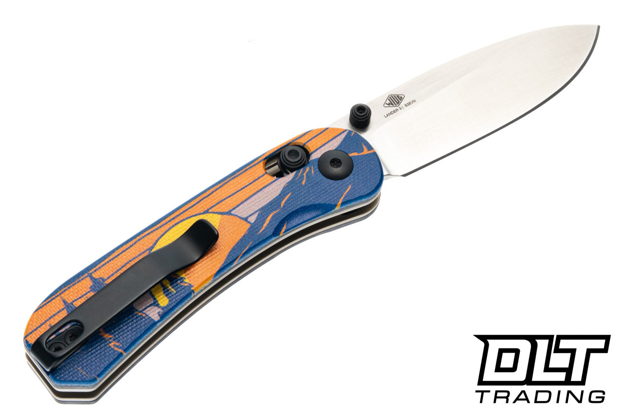 KNAFS Lander 3 - Timberline G-10 - Gray Stonewash S35VN Blade