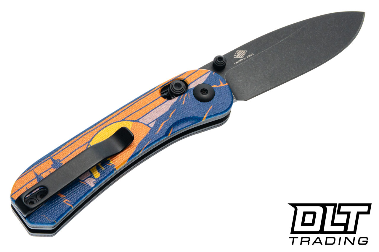 KNAFS Lander 3 - Timberline G-10 - Black Stonewash S35VN Blade