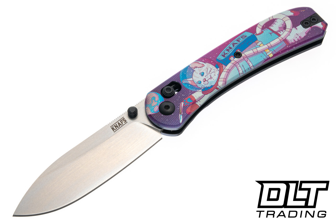 KNAFS Lander 2 - Kitty Cosmic Crew G-10 - Gray Stonewash S35VN