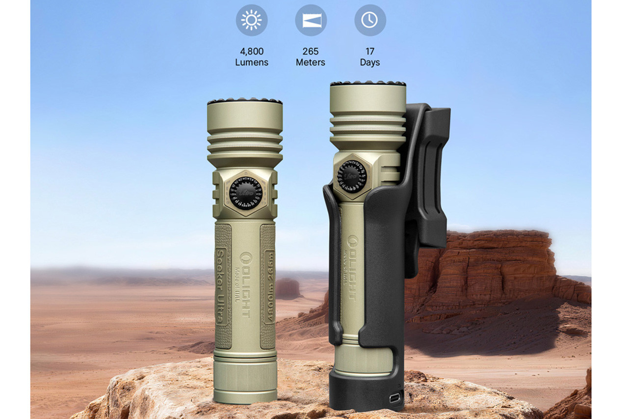 オーライト olight Seeker Ultra 高出力4800ルーメン Olight Seeker Ultra High Power Flashlight - Olive Green - DLT Trading