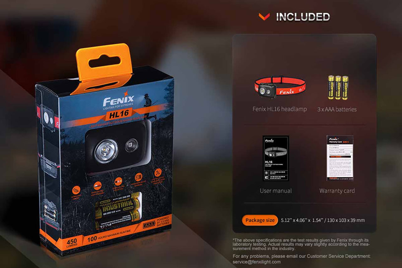 Fenix HL16 AAA Headlamp - Pink - DLT Trading