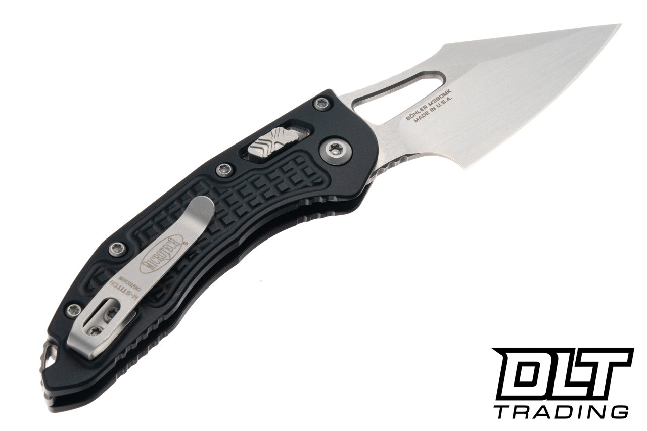 Microtech Mini Stitch Ram-Lok - Black Frag Handle - Stonewashed
