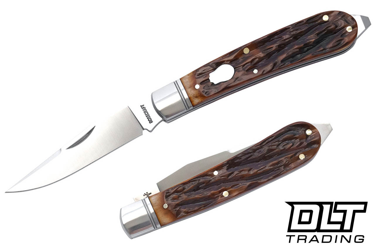 RoseCraft Blades Appalachian Jack - Dapper Jigged Bone - Brushed