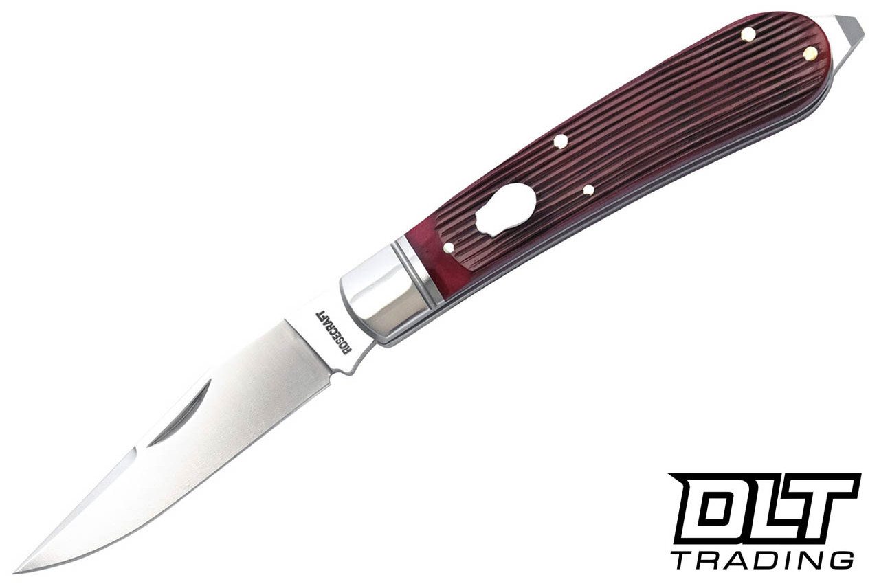 RoseCraft Blades Appalachian Jack - Red Barnboard Jigged Bone