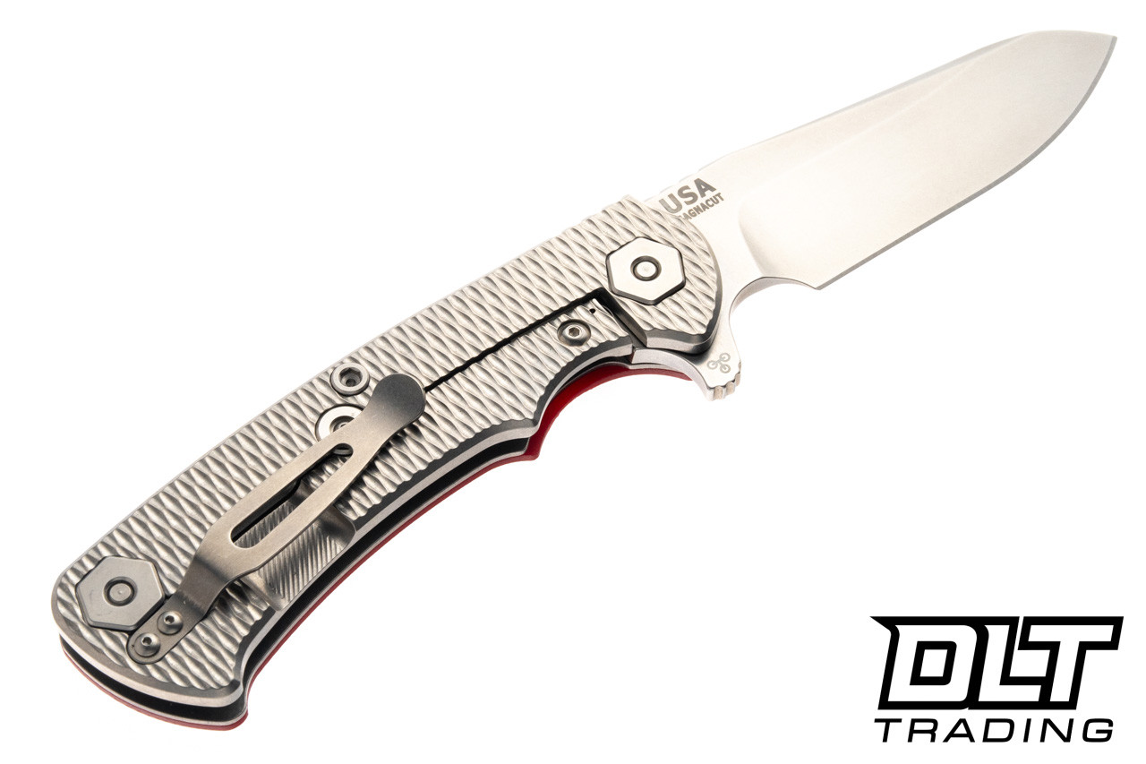 Hinderer Project X Sheepsfoot MagnaCut - Stonewashed Titanium