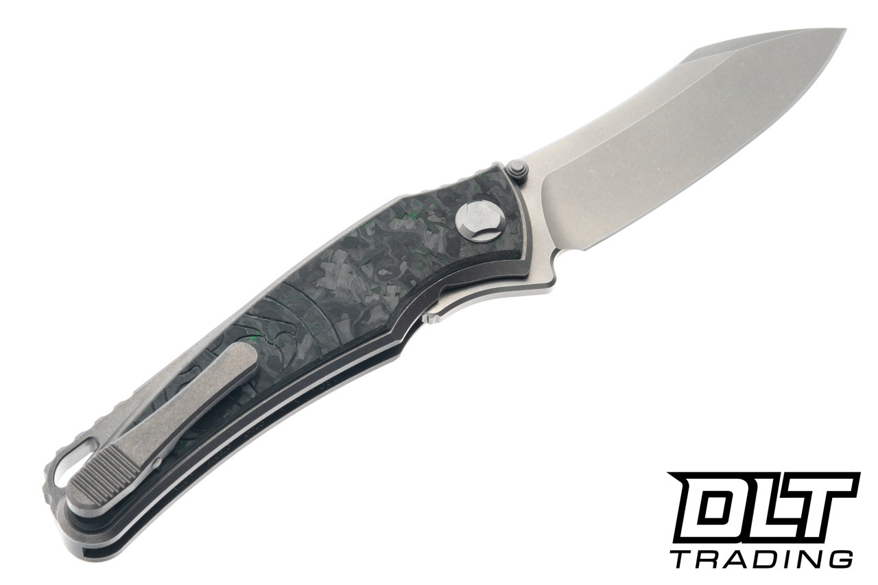 Hawk Talon - Titanium Handle - Green TechnoCarbo Overlay