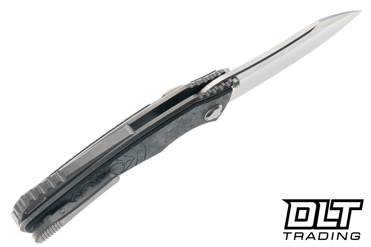Hawk Talon - Titanium Handle - Green TechnoCarbo Overlay