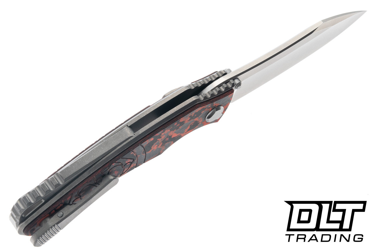 Hawk Talon - Titanium Handle - Lava Flow FatCarbon Overlay