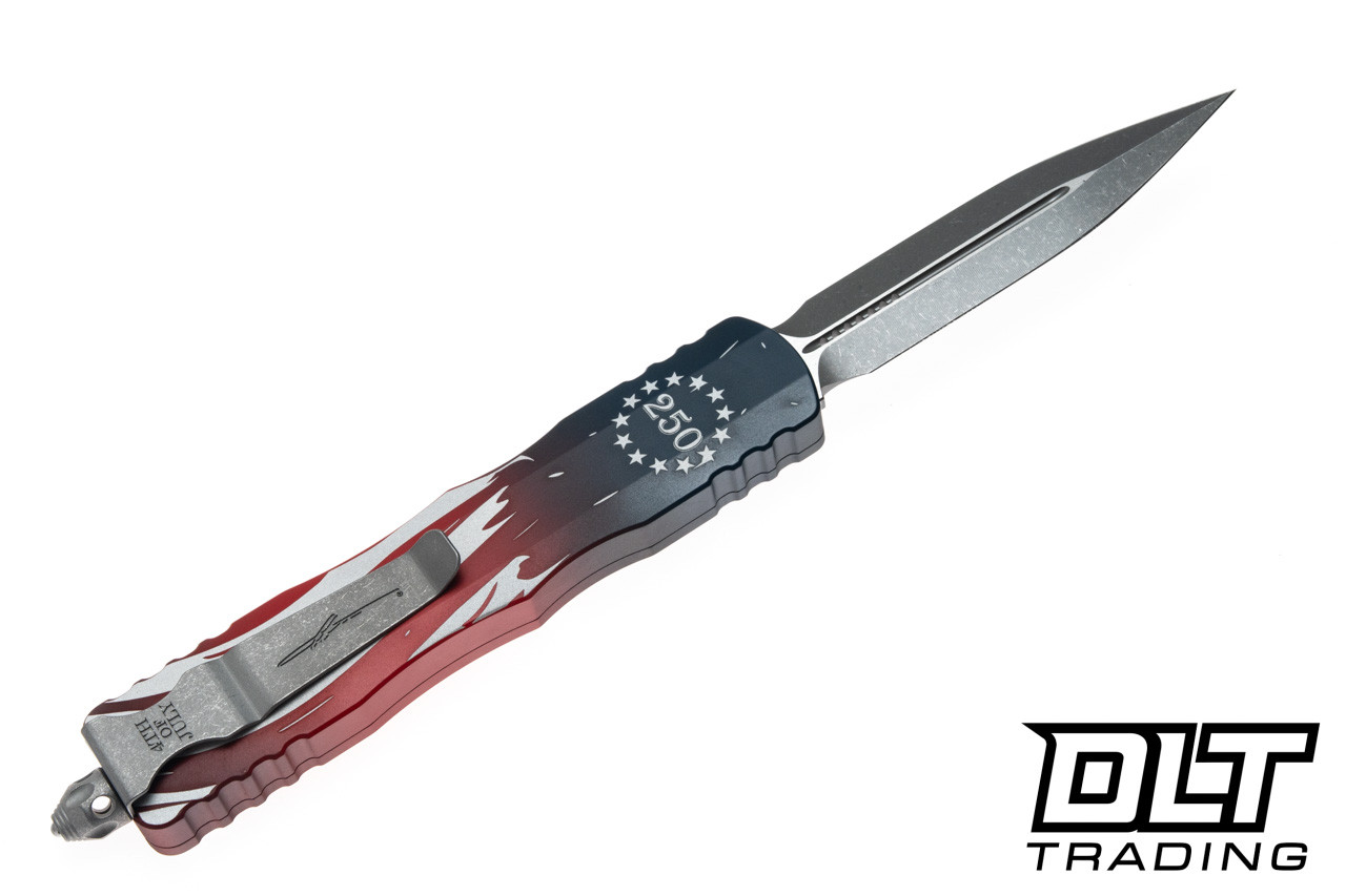 Microtech Dirac Delta - 250th Anniversary - Flag Handle